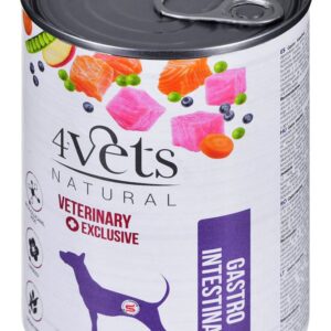 4VETS Natural Gastro Intestinal Dog - drėgnas šunų maistas - 400 g - Image 3