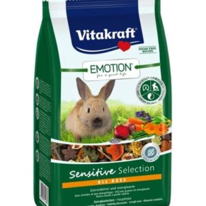 VITAKRAFT EMOTION Sensitive sausas triušių maistas - 600 g