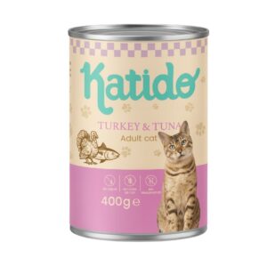 KATIDO Turkey with tuna - šlapias kačių maistas - 400g