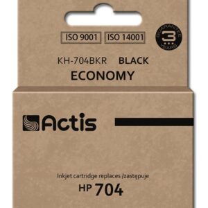Actis KH-704BKR rašalas (pakaitinis HP 704 CN692AE; standartinis; 15 ml; juodas)