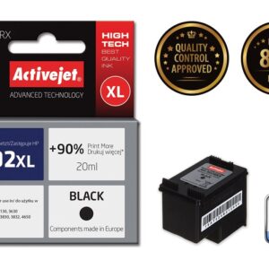 Activejet AH-302BRX rašalas (pakaitinis HP 302XL F6U68AE; Premium; 20 ml; juodas) - Image 2
