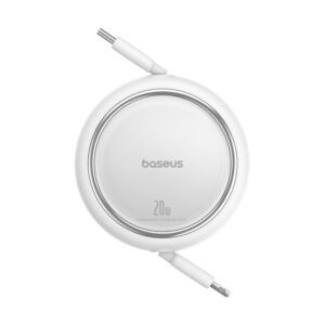 Baseus Free2Pull - 20 W USB-C į Lightning ištraukiamas kabelis, 1 m (baltas) - Image 3