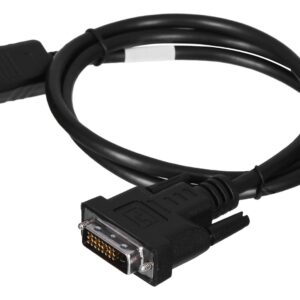 Lanberg CA-DPDV-10CU-0010-BK vaizdo kabelio adapteris 1 m DisplayPort DVI-D Juoda - Image 2