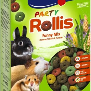 VITAKRAFT Party Rollis Funny Mix - skanėstas žiurkėms ir triušiams - 500g