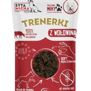 SYTA MICHA Treats with beef - skanėstas šuniui - 80g