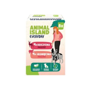 ANIMAL ISLAND Everyday Game and lamb - drėgnas ėdalas šunims - 8x150g
