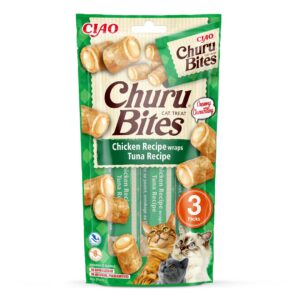 INABA Churu Bites Tunas su vištiena - skanėstas katėms - 3x10 g