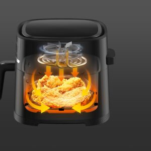 Xiaomi Air Fryer 6L MAF08 Vienas 1500 W Karšto oro gruzdintuvė Juoda - Image 3