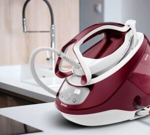 Tefal GV9220 lygintuvas su garų generatoriumi 2600 W Durilium AirGlide Autoclean soleplate Burgundija, Balta - Image 2