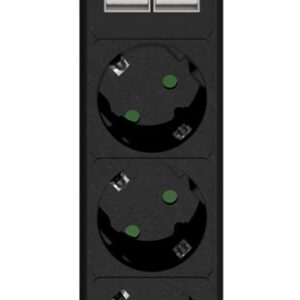 Gembird SPG5-U2-5-02 Maitinimo lizdas su USB įkrovikliu, 5 lizdai, 1,5 m, 2x USB, juodas - Image 3