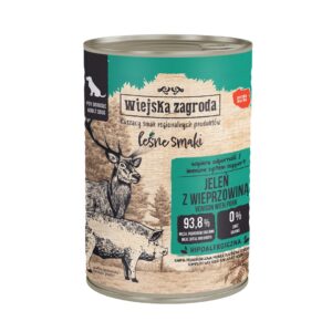 WIEJSKA ZAGRODA Forest Flavours Venison with pork - drėgnas ėdalas šunims - 400g