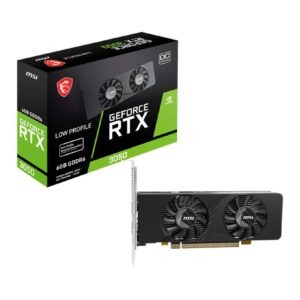 MSI GEFORCE RTX 3050 LP E 6G OC vaizdo plokštė NVIDIA 6 GB GDDR6