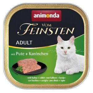 ANIMONDA Vom Feinsten Adult Turkey and rabbit - šlapias kačių maistas - 100g