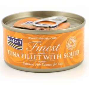 FISH4CATS Tuna fillet with squid - šlapias kačių maistas - 70g