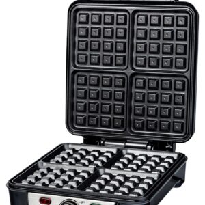 Ravanson GR-7030 vaflinė 4 vafliai 1100 W Juoda - Image 3