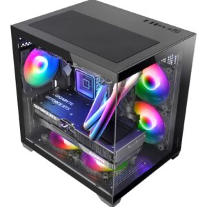 Mars Gaming MC-VIEW2 „Mini Tower“ Juoda - Image 3