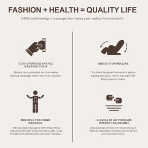 Professional massage chair Infinity Share A300-11T / black - Image 3