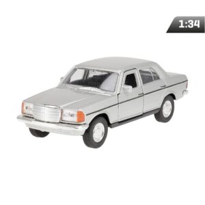 Modeliukas 1:34, Mercedes-Benz W123, sidabro spalvos