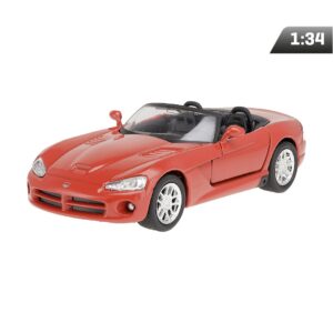 Modeliukas 1:34, DODGE Viper SRT-10 2003, raudonos spalvos
