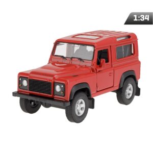 Modeliukas 1:34, Lir Rover Defender, raudonos spalvos