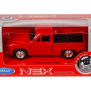 Modeliukas 1:34, FSO Syrena R20, raudonos spalvos - Image 4
