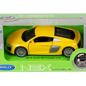 Modeliukas 1:32, 2016 Audi R8 Coupe V10, geltonos spalvos - Image 4