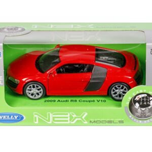 Modeliukas 1:32, 2009 Audi R8 Coupe V10, raudonos spalvos - Image 4