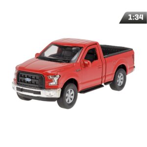 Modeliukas 1:34, Ford F-150 Regular CAB 2015, raudonos spalvos