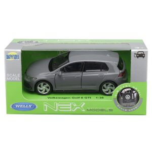 Modeliukas 1:34, VW Golf 8 GTI, pilkos spalvos - Image 4
