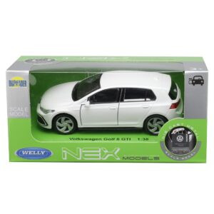 Modeliukas 1:34, VW Golf 8 GTI, baltos spalvos - Image 4