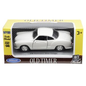 Modeliukas 1:34, VW Karmann Ghia Coupe, baltos spalvos - Image 4