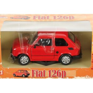 Modeliukas 1:21, PRL FIAT 126p, raudonos spalvos (A066F126C) - Image 4