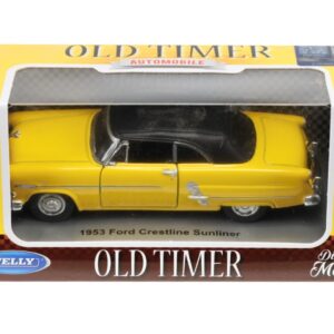 Modeliukas 1:34, Ford Crestline Sunliner 1953, geltonos spalvos - Image 4