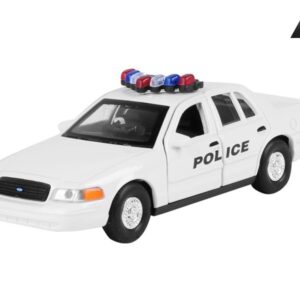 Modeliukas 1:34, 1999 FORD Crown Victoria, POLICE, baltos spalvos (A876FCVPB)