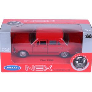 Modeliukas 1:34, PRL FIAT 125p, raudonos spalvos (A884F125C) - Image 2