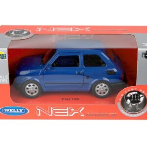 Modeliukas 1:34, PRL FIAT 126p, mėlynos spalvos (A884F126G) - Image 3