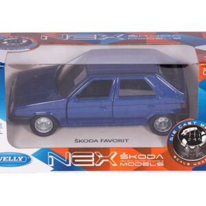 Modeliukas 1:34, ŠKODA FAVORIT, mėlynos spalvos (A02856SFG) - Image 4