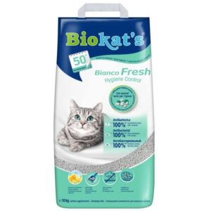 Biokat's Bianco Fresh Hygienic Sušokantis kraikas katėms 10kg