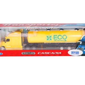 Modeliukas 1:64, CASCADIA Freightleiner, tanker, geltonos spalvos - Image 4