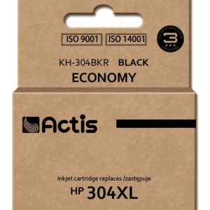 Actis KH-304BKR rašalas (pakaitinis HP 304XL N9K08AE; aukščiausios kokybės; 20 ml; juodas)