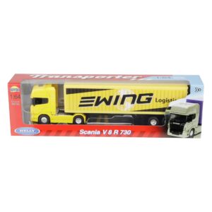 Modeliukas 1:64 m , SCANIA V8 R730 Ewing Logistic, geltonos spalvos - Image 4