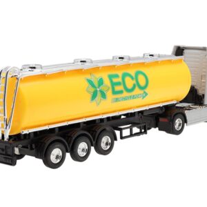 Modeliukas 1:64, VOLVO FH, sidabro spalvos tractor, geltonos spalvos ECO tanker - Image 3