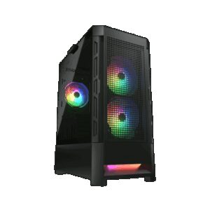 Cougar Gaming Kompiuterio korpusas Airface RGB Black 2*140+120mm FAN + CTRL