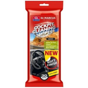 Servetėlės automobilio salono valymui Matt Finish, Black 30 vnt