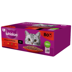 WHISKAS Saszetka sos Drób/Jag/Woł/Kur 80x85g
