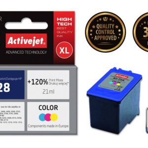 Activejet AH-28R rašalas (pakaitinis HP 28 C8728A; Premium; 21 ml; spalvotas) - Image 2