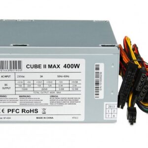 iBox CUBE II maitinimo blokas 400 W 20+4 pin ATX ATX Sidabras