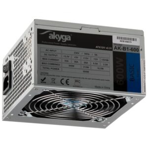 Akyga AK-B1-600 maitinimo blokas 600 W 20+4 pin ATX ATX Pilka