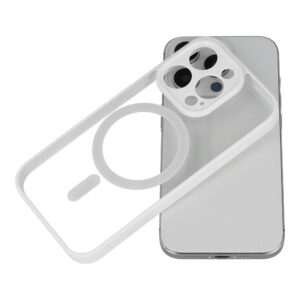 Acrylic Color Magsafe Case skirtas Apple iPhone 12 Pro biały - Image 4