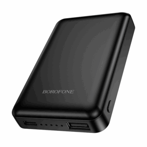 Borofone Power Bank 5000mAh BJ82 Dawn - USB - magnetic with induction charging juodos spalvos - Image 3